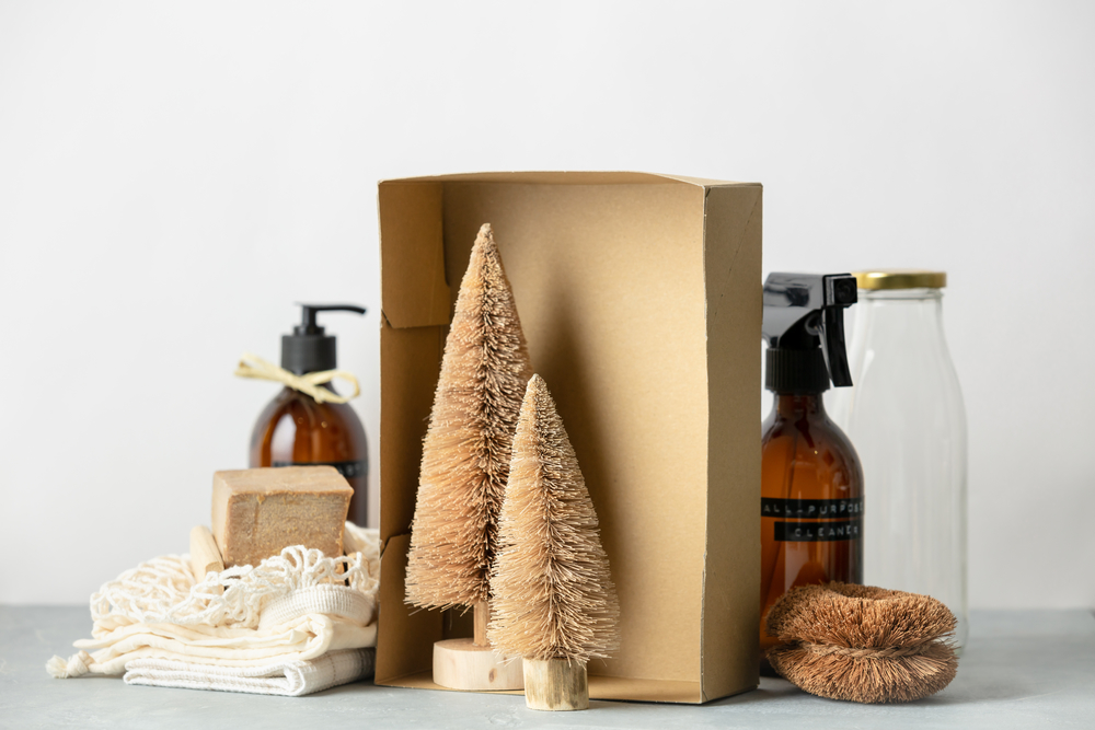 盒裝椰子纖維圣誕樹 零浪費美容、身體護理與家居清潔新選擇